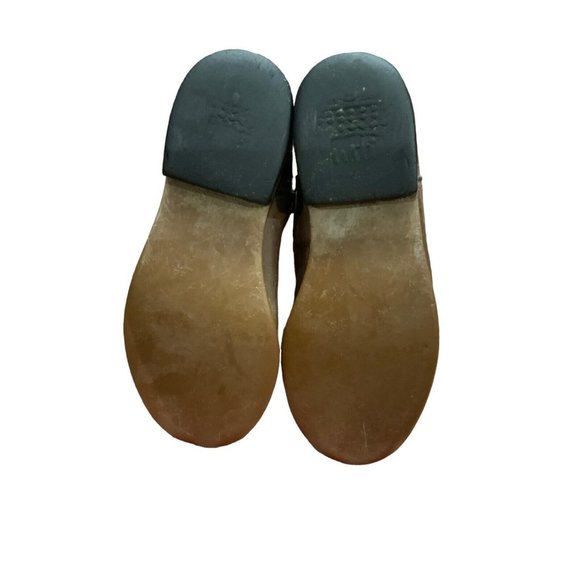 Justin Youth Roper Western Boots Brown Leather Unisex Broke In Size 9 1/2 D - Picture 6 of 6